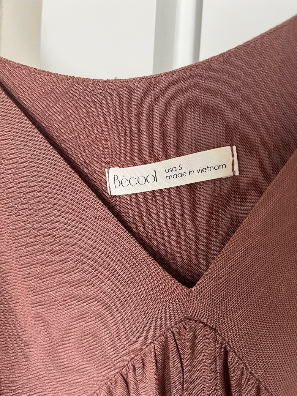 Women’s Maxi Slip Dress in Mauve - Picture 2 of 4
